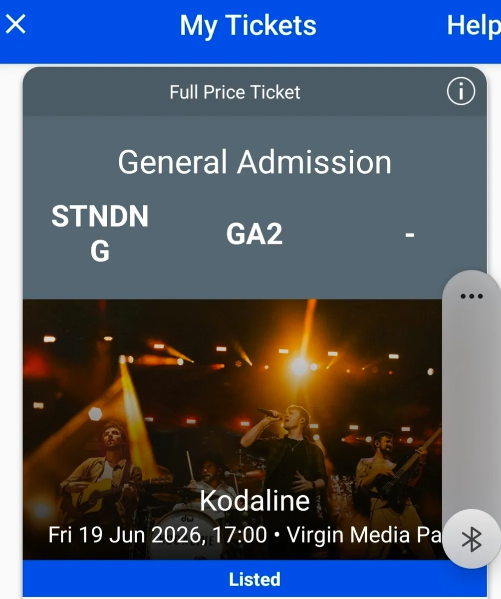 Kodaline tickets, Cork 19th June