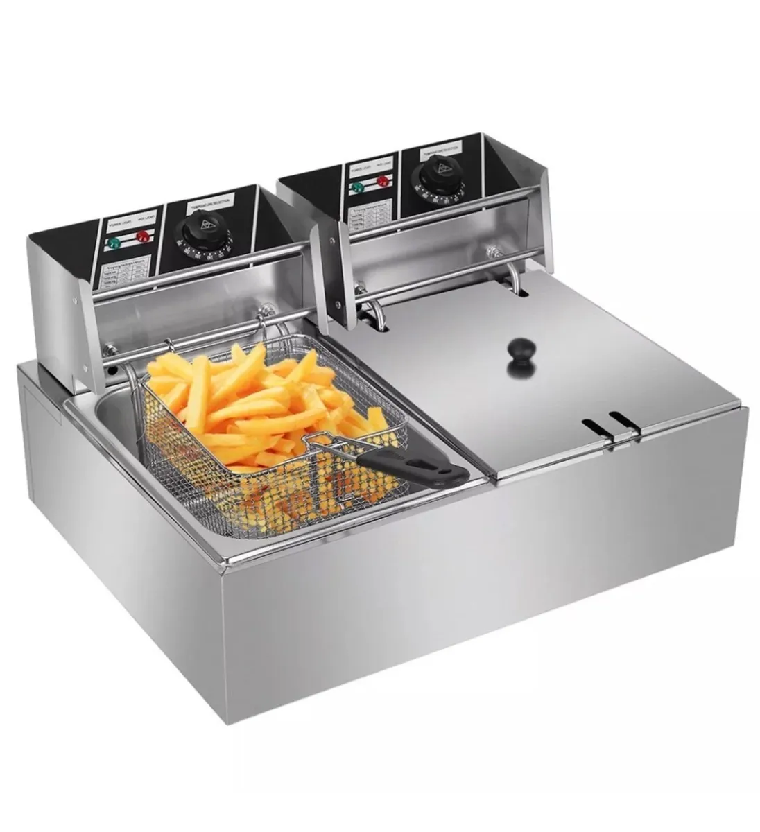 20L 500w Double Deep Fat Fryer NEW - Image 1