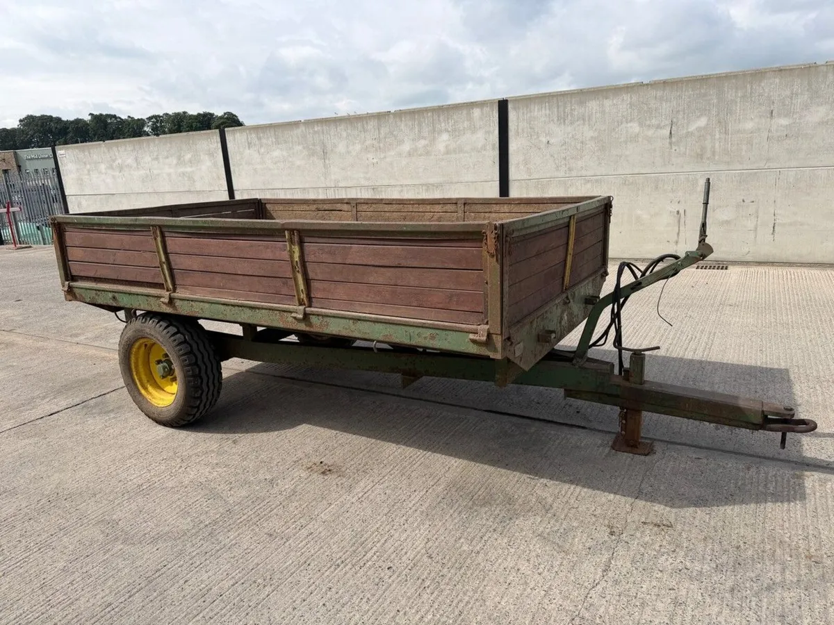 10ft x 6ft SINGLE AXLE DROPSIDE TIPPING TRAILER - Image 1
