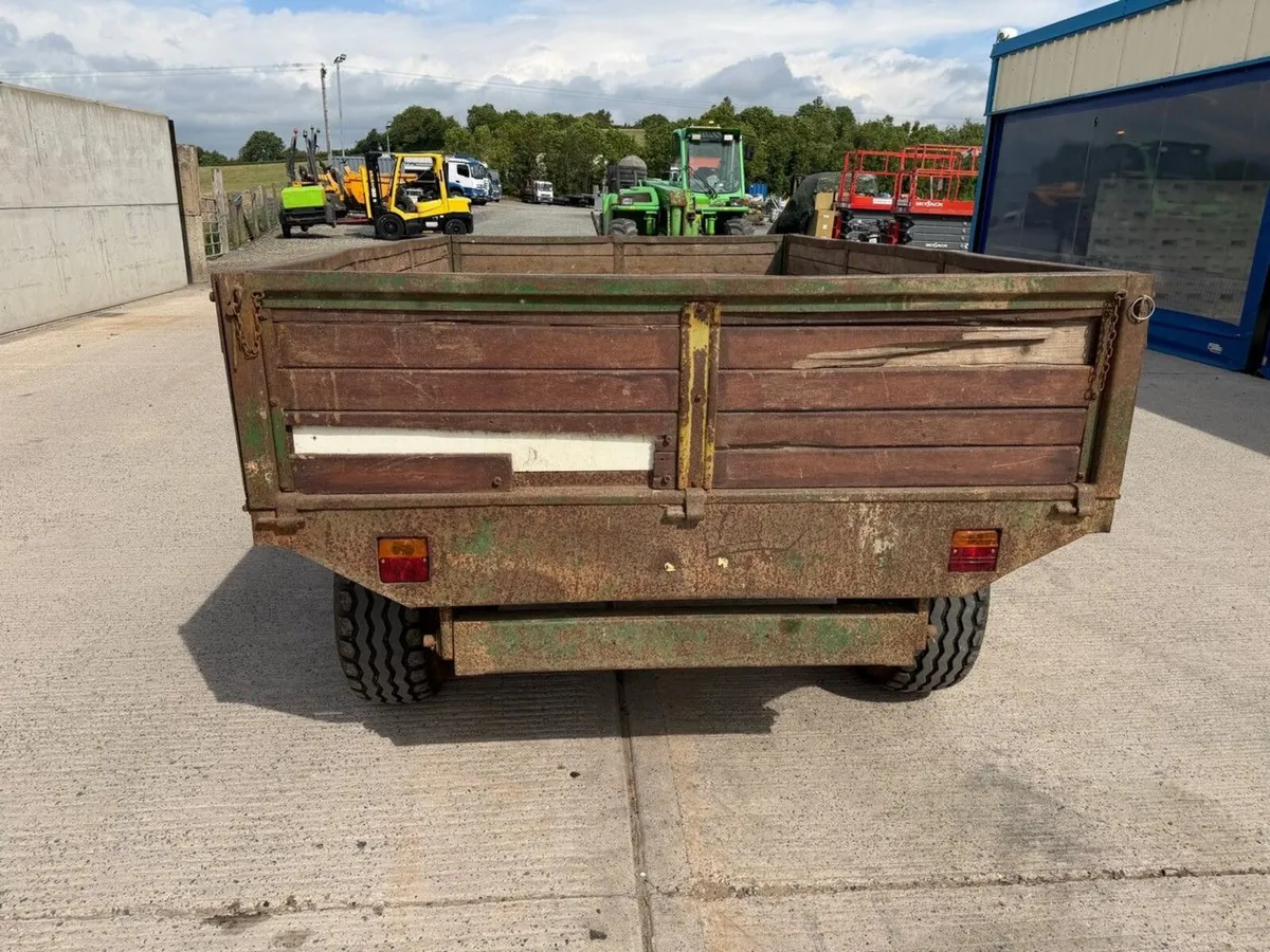 10ft x 6ft SINGLE AXLE DROPSIDE TIPPING TRAILER - Image 2