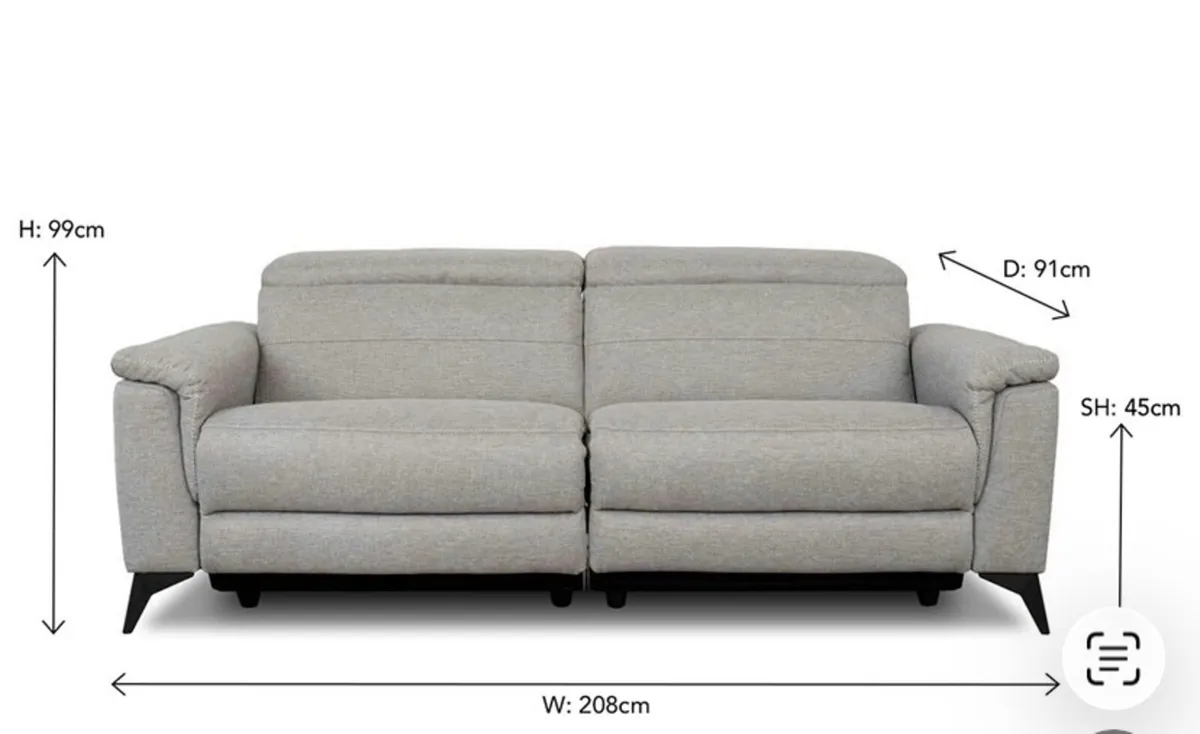 Penny 3 Seater Electric Recliner Couch - Image 3