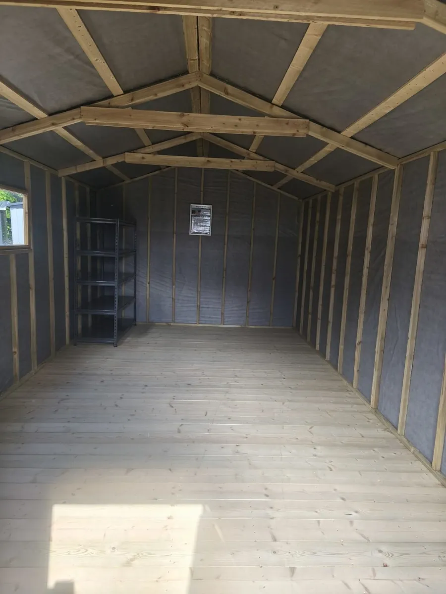 20ft x 10ft Delux Pressure Treated Shed - Image 2