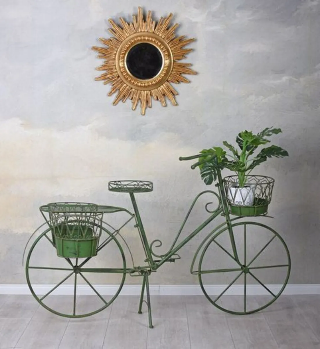 Vintage Bicycle Planter – Rustic Garden Feature wi - Image 1