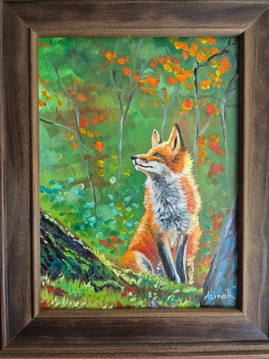 Autumn vibe | oil painting on canvas panel - Image 1