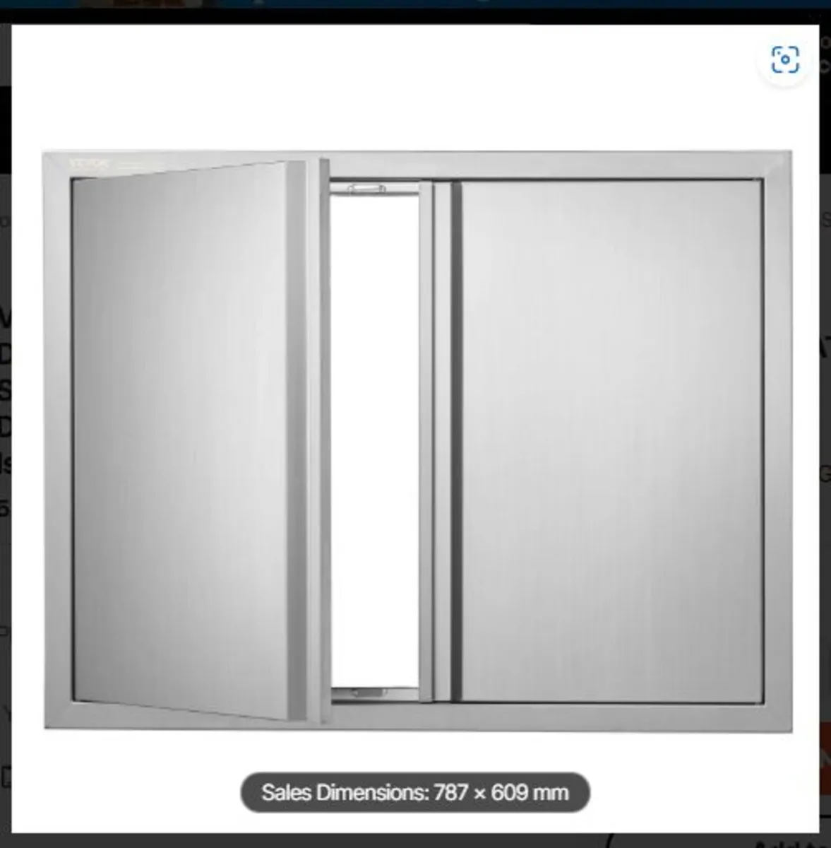 BBQ Access Door, 787x609 mm Double Outdoor Kitchen - Image 1