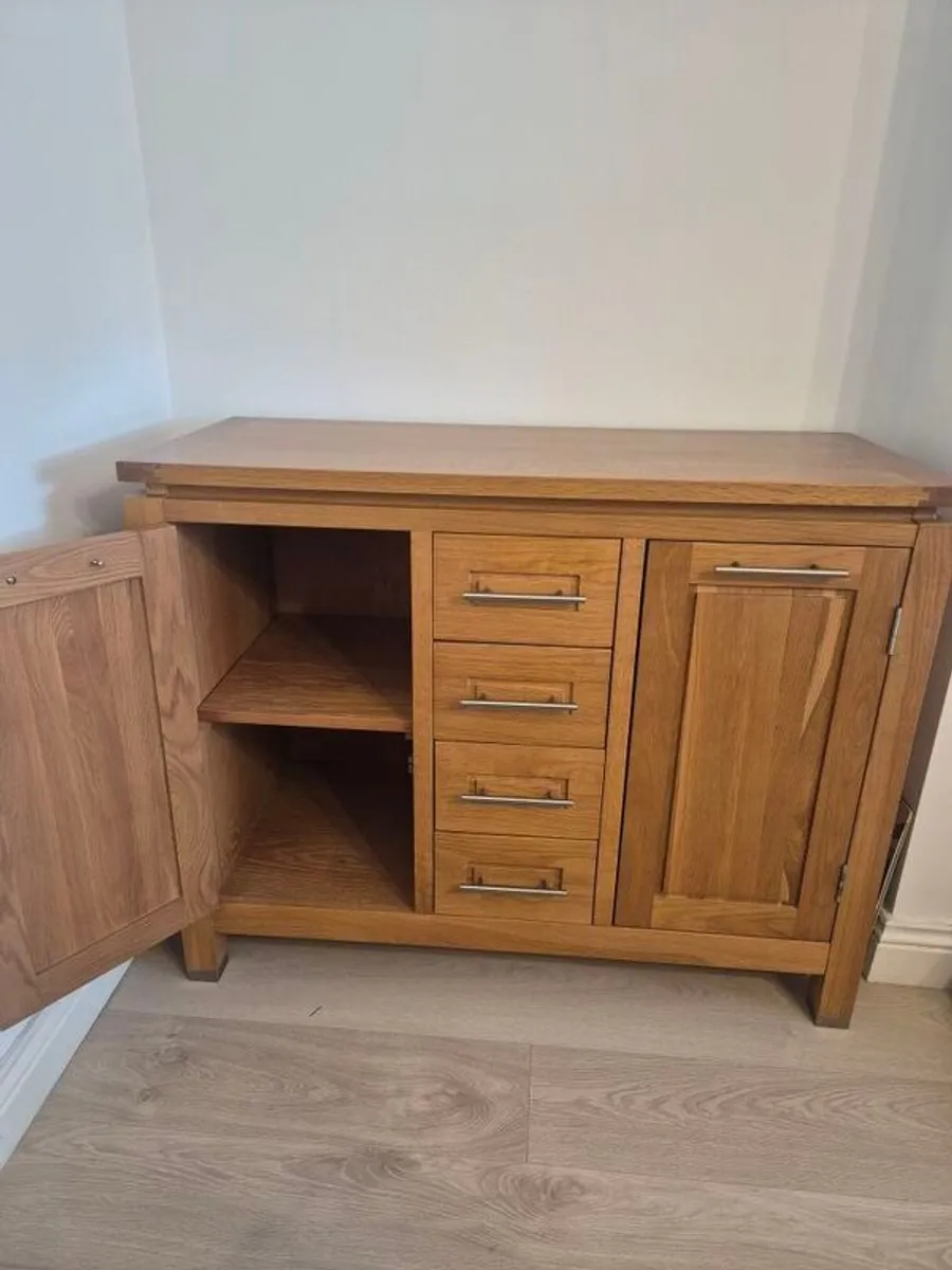 Pair of Solid Oak Sideboard - Image 2