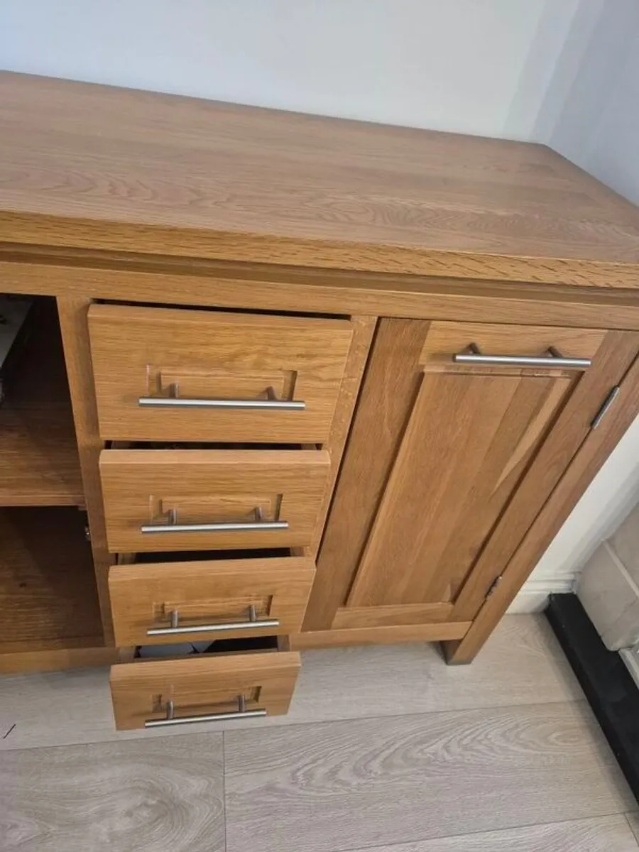 Pair of Solid Oak Sideboard - Image 3