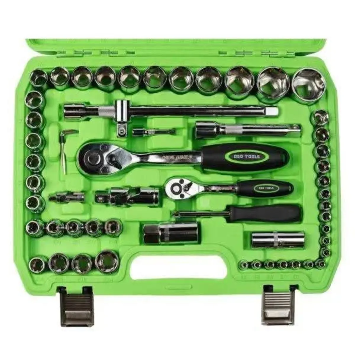 108 Piece 1/4″ & 1/2″ Drive Socket, Ratchet & Bit - Image 4