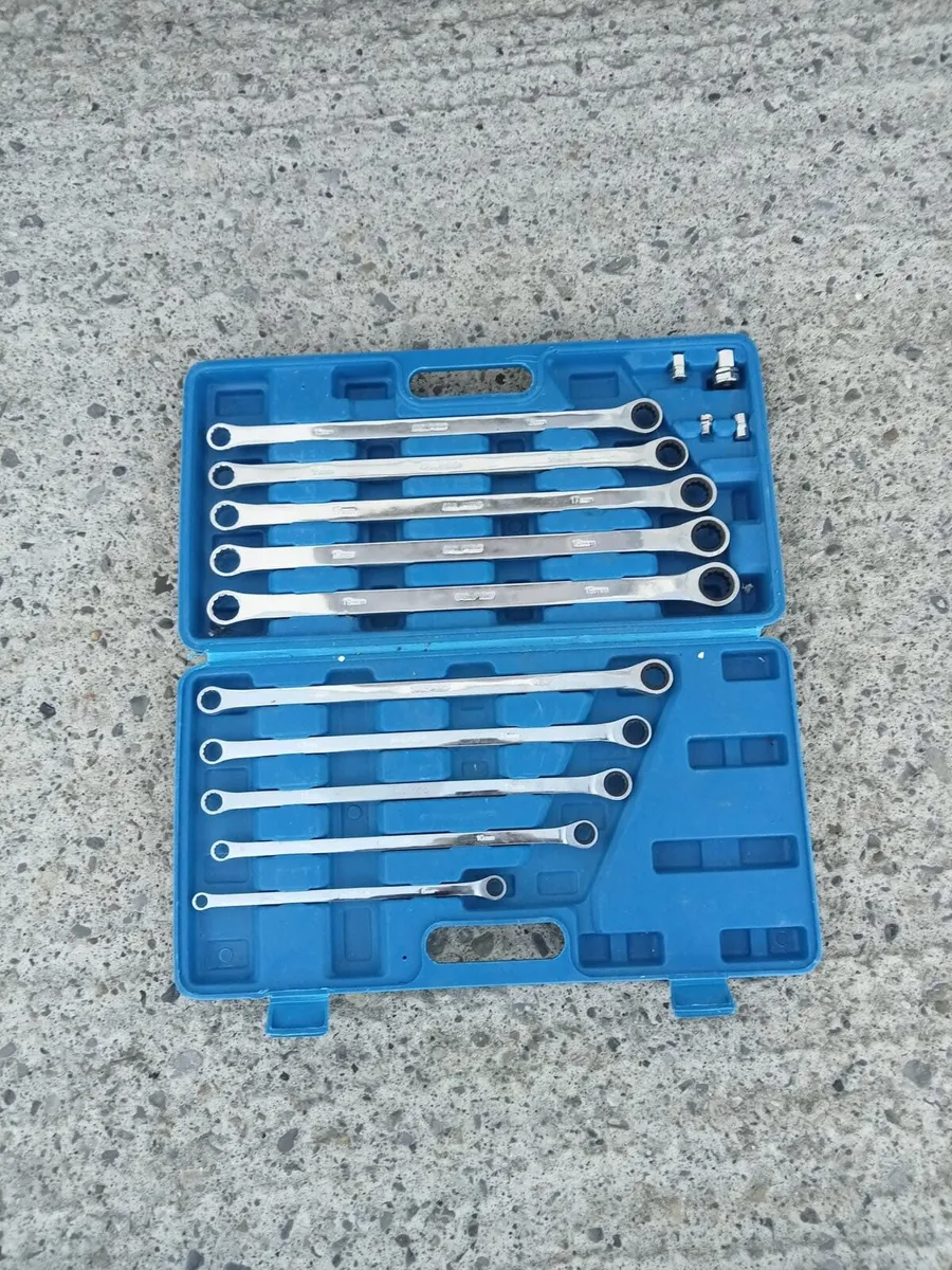 BRAND NEW 10PCS EXTRA LONG RATCHET RING SPANNERS