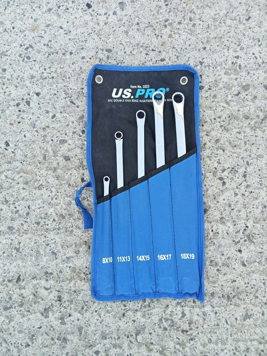 BRAND NEW 5 PCS DOUBLE END RING AVATATION SPANNERS