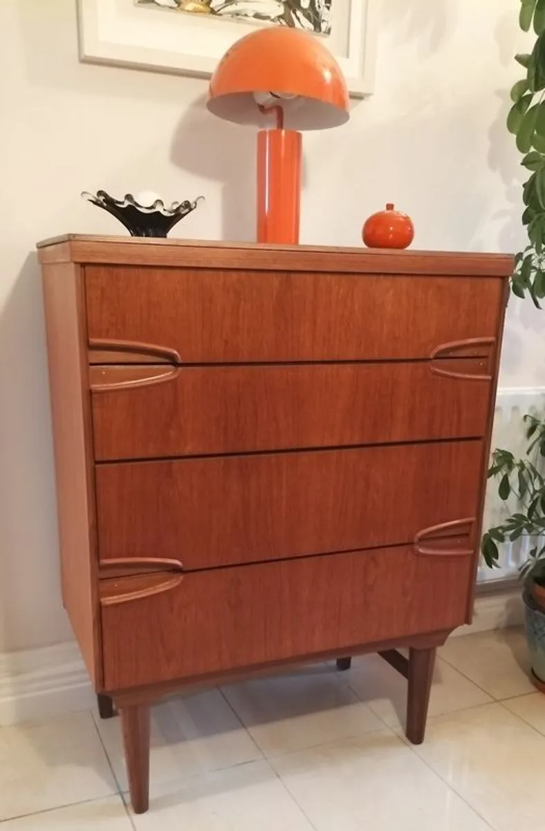 Mid Century Vintage Retro Remploy Chest of Drawers - Image 1