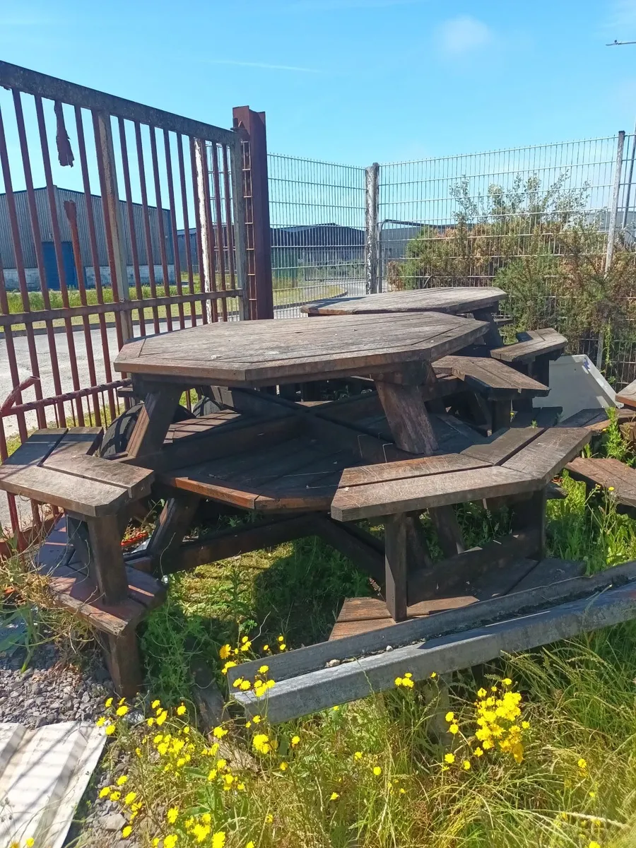 5 x 8 Seater Garden Benches - Image 2