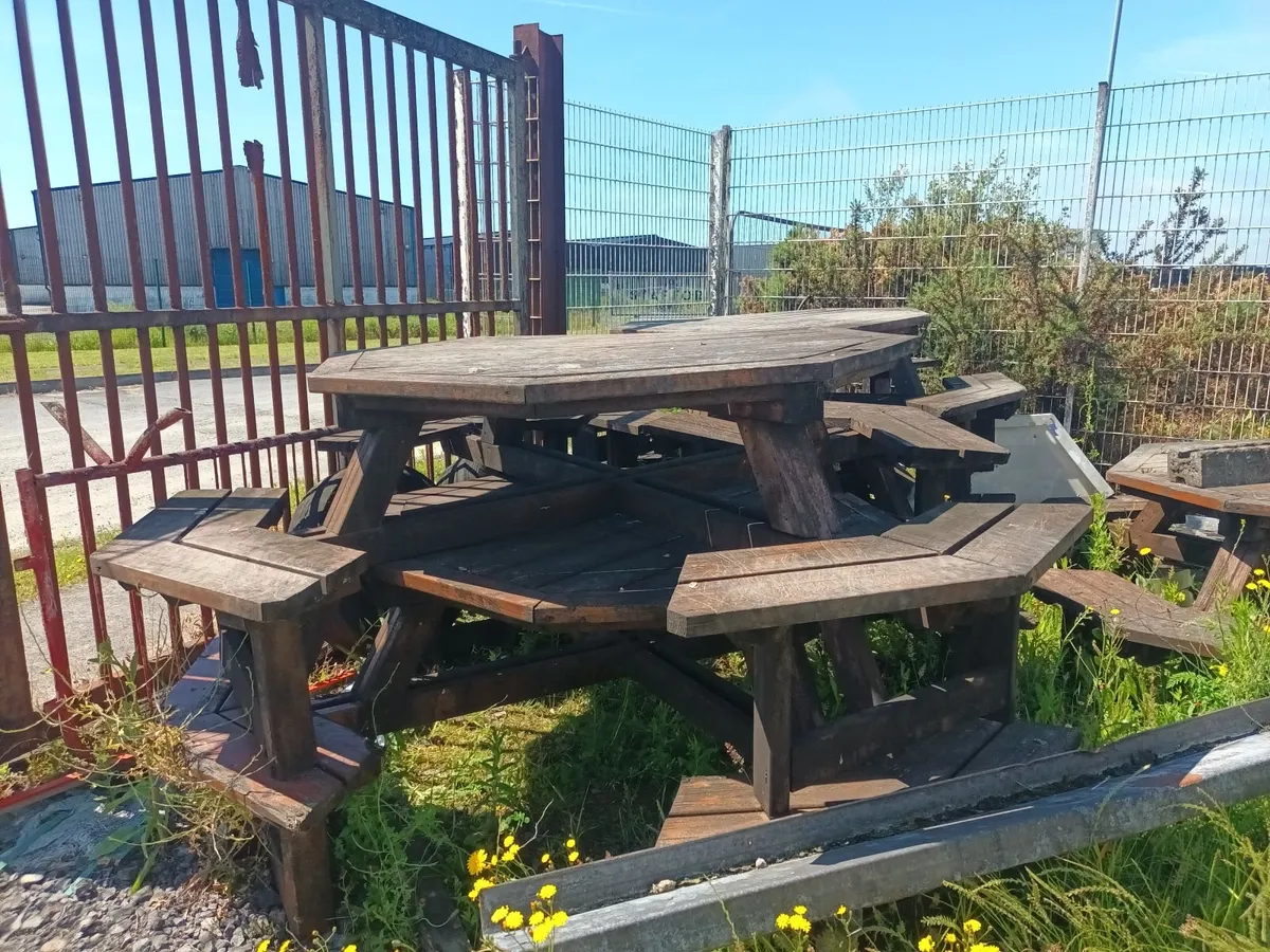5 x 8 Seater Garden Benches - Image 1