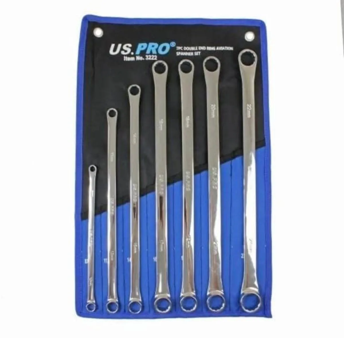 7 Piece Double End Ring Aviation Spanner Set - Image 1