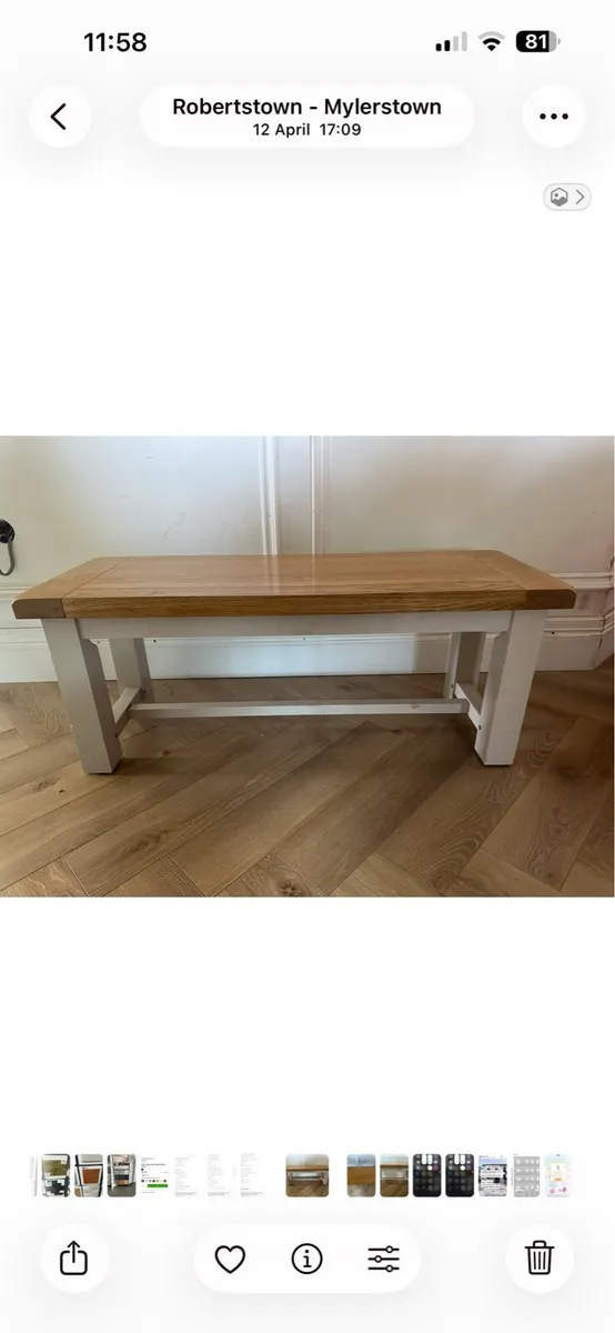 Bench for sale