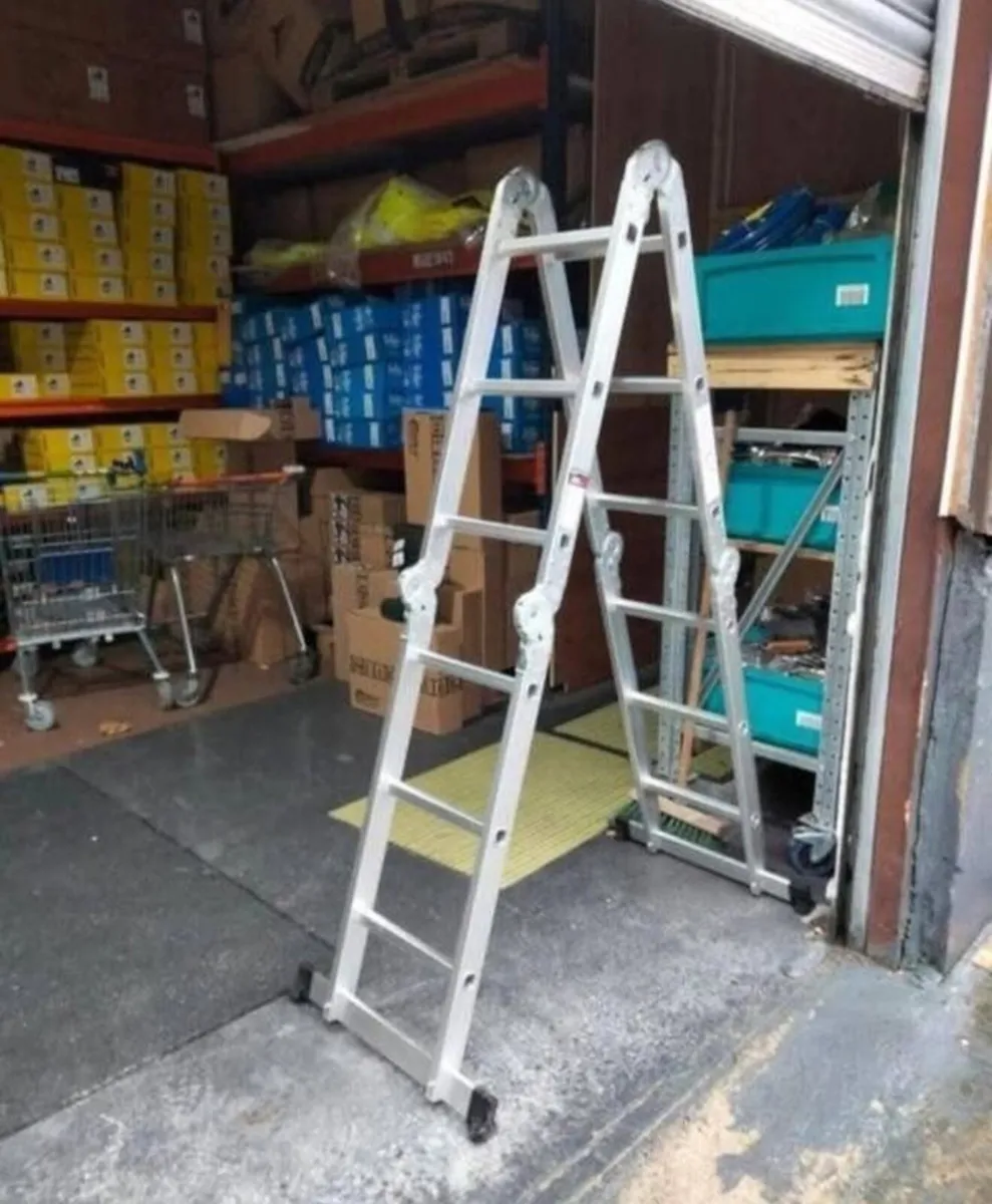BRAND NEW 12 FT FOLDABLE MULTI PURPOSE LADDER - Image 1
