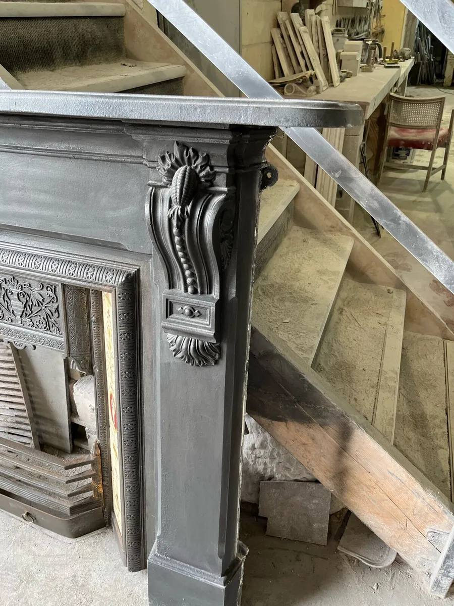Victorian cast iron fireplace - Image 4