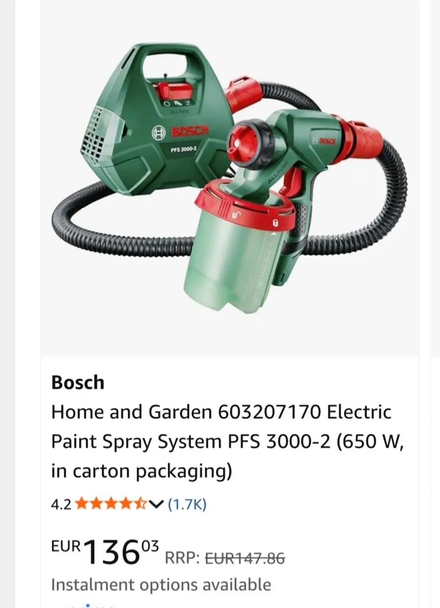 BOSCH 3000-2 Home and Gdn Electric Paint sprayer - Image 2