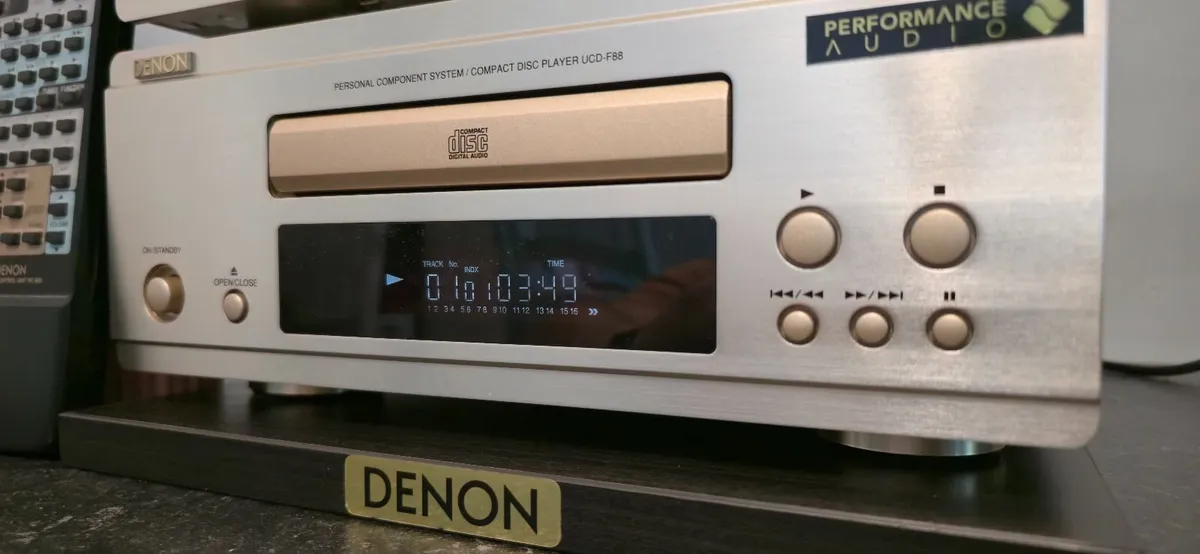 MINI TOWER SET DENON GOLD Hi-Class EXELENT Remote - Image 4
