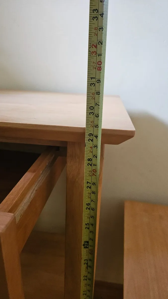 2 Living Room tables, light wood - Image 1