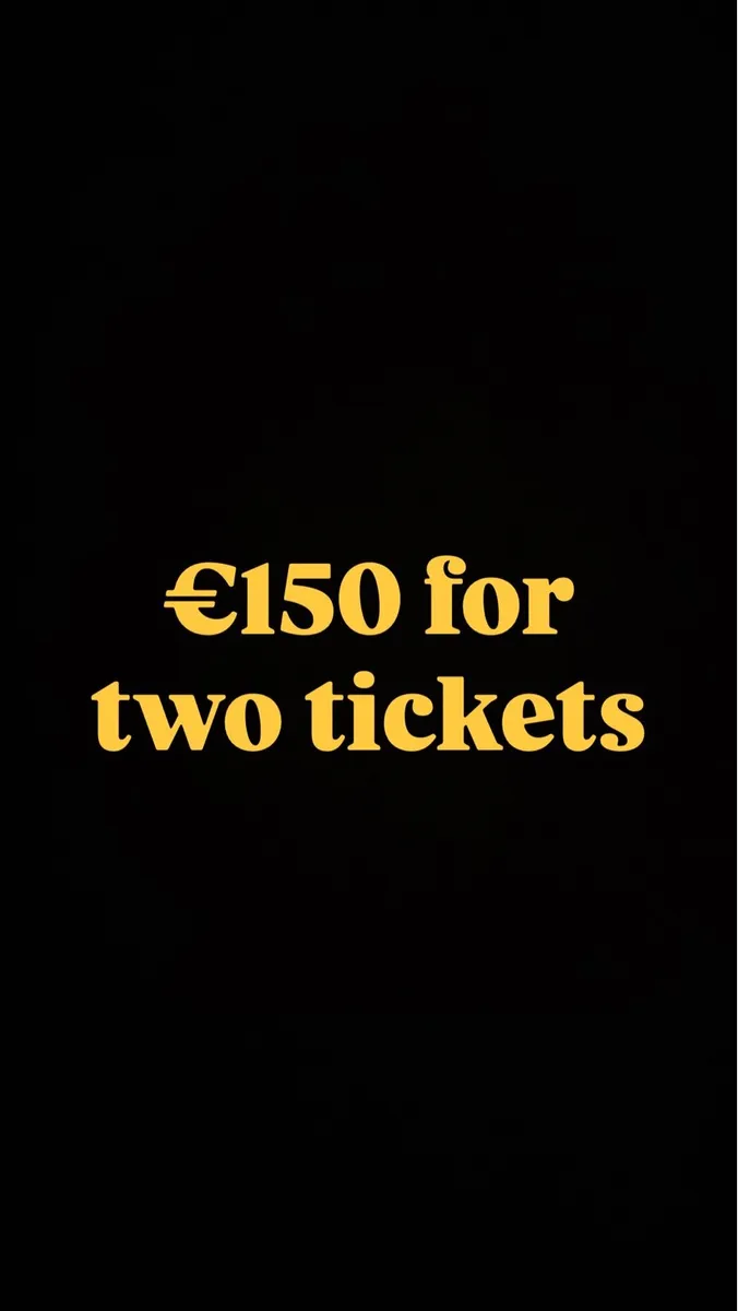 €150 for 2 seated Zach Bryan tickets (Cork) - Image 1