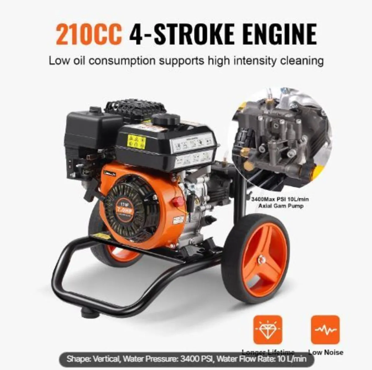 Gas Pressure Washer, 3400 PSI 2.6 GPM - Image 2