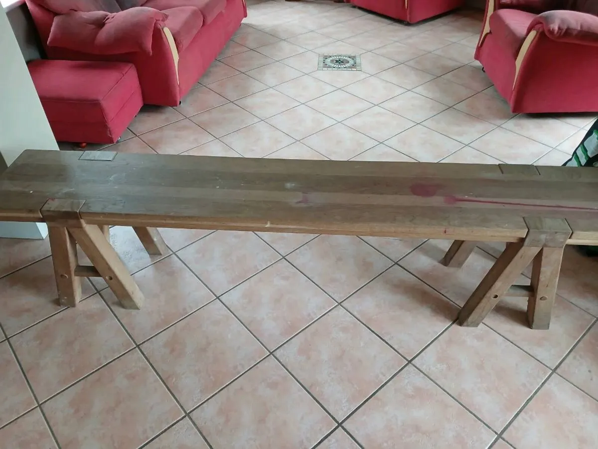 Solid oak bench - Image 2