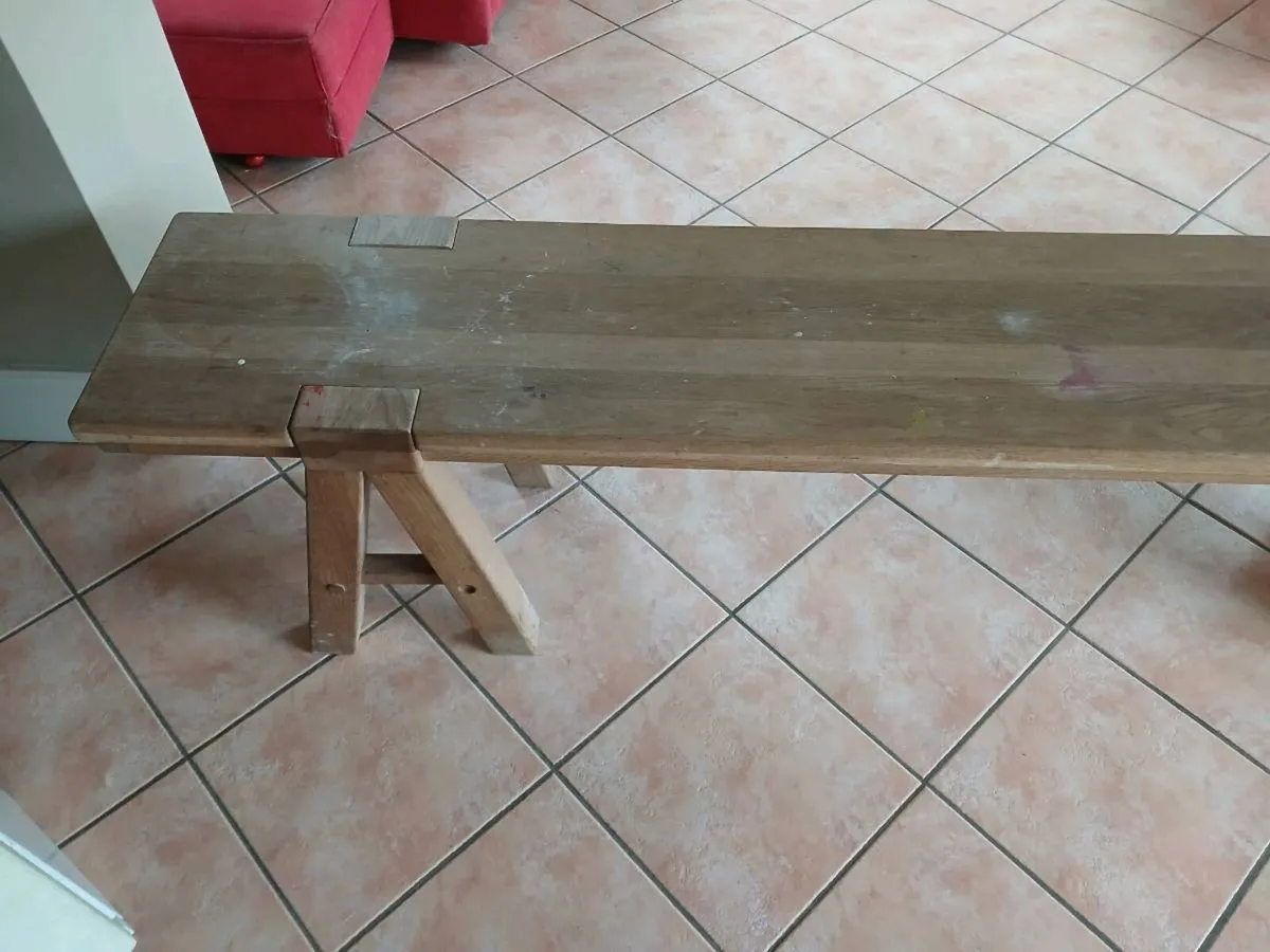 Solid oak bench - Image 3