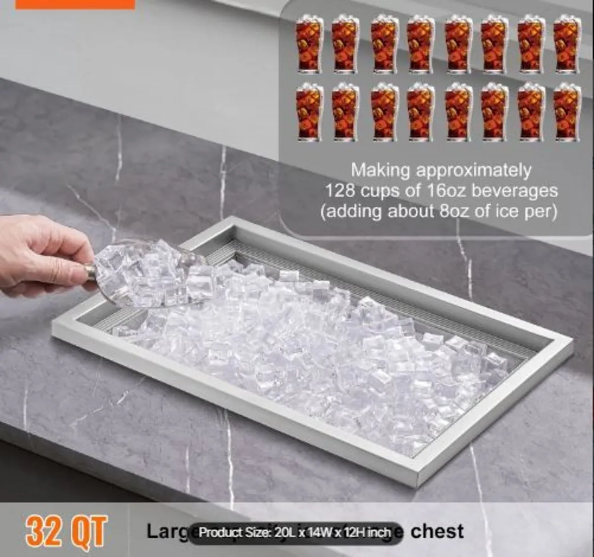 Drop in Ice Chest, 51 cm L x 36 cm W x 30.5 cm - Image 2