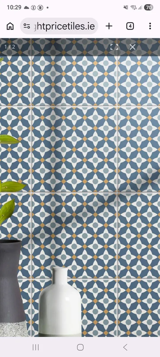 Patterned Porcelain Floor Tiles - Image 1