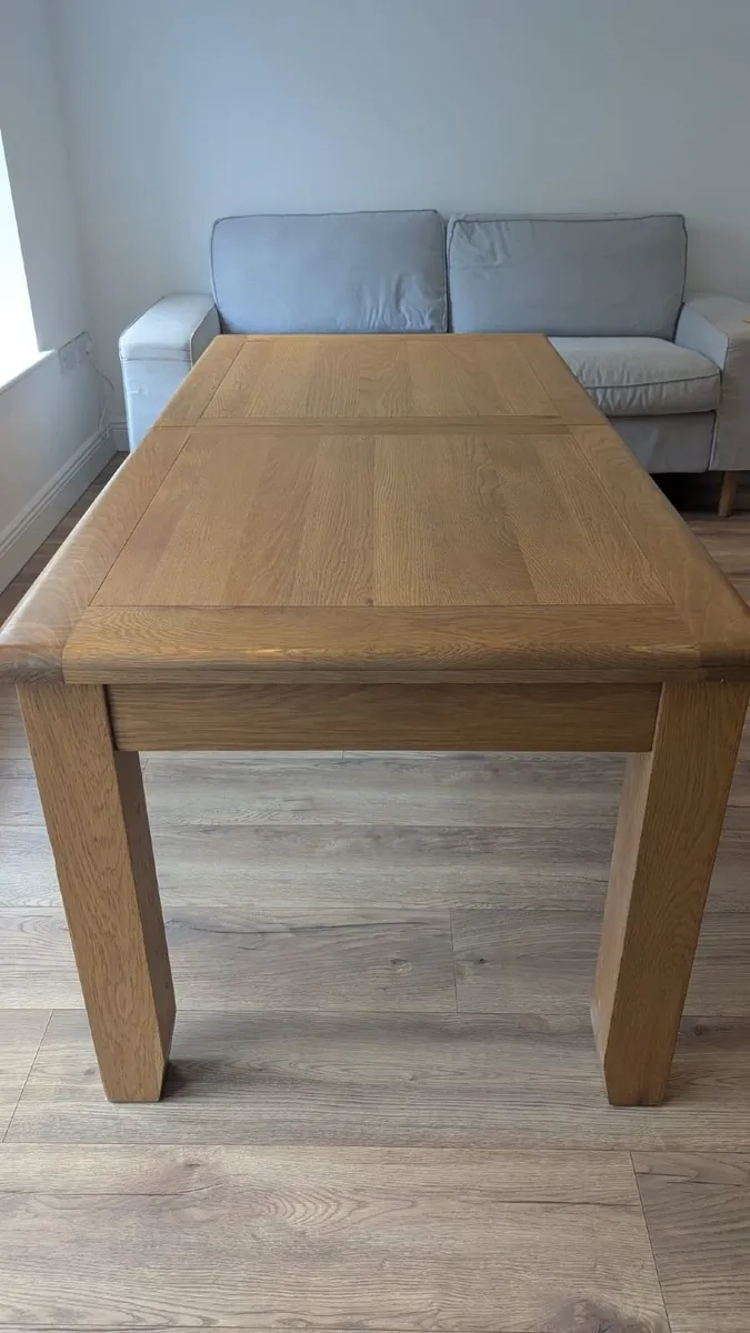 Oak Dining Table 6 chairs - Image 2