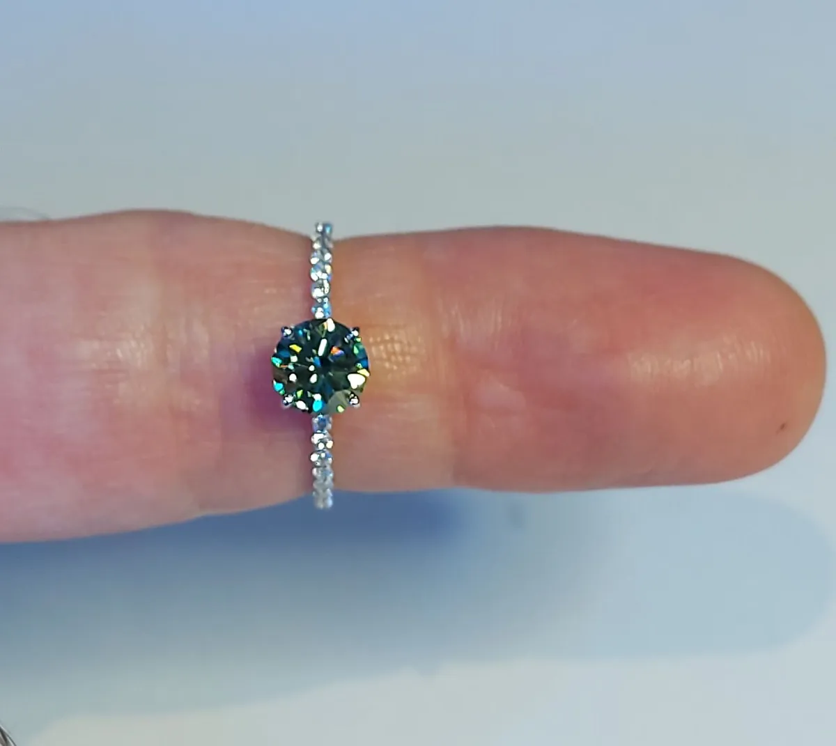 14k Gold ring with 1.22 ct Lab-Grown Diamond IGI - Image 4
