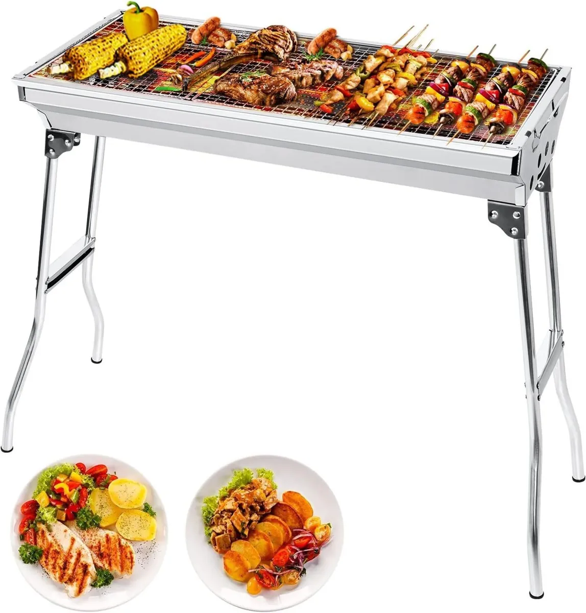 Outdoor Picnic Patio Cooking Folding Charcoal Bbq - Image 1
