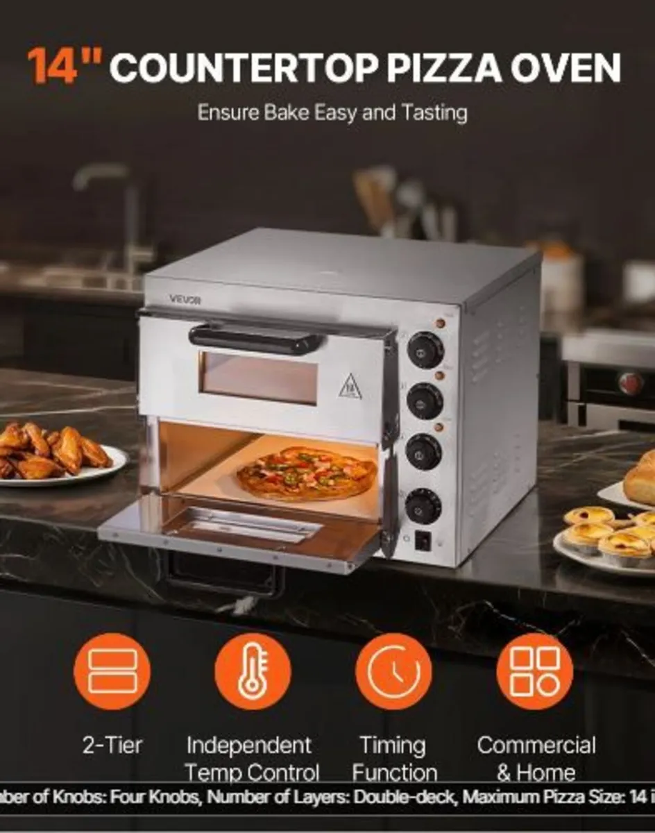 Commercial Countertop Pizza Oven Electric Pizza - Image 2