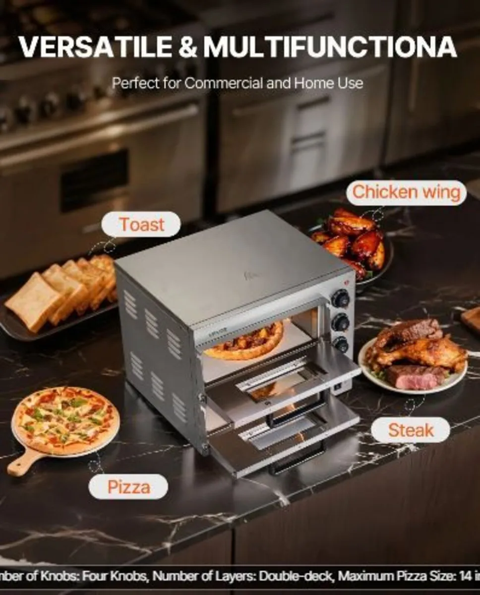 Commercial Countertop Pizza Oven Electric Pizza - Image 3