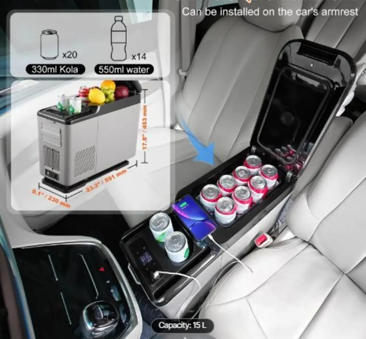 Car Refrigerator, 12 Volt Car - Image 2