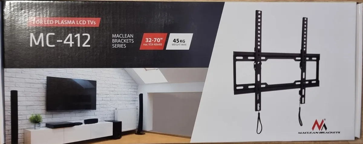 Tv Bracket Wall Mount Flat Tilt 32"-70" - Image 1