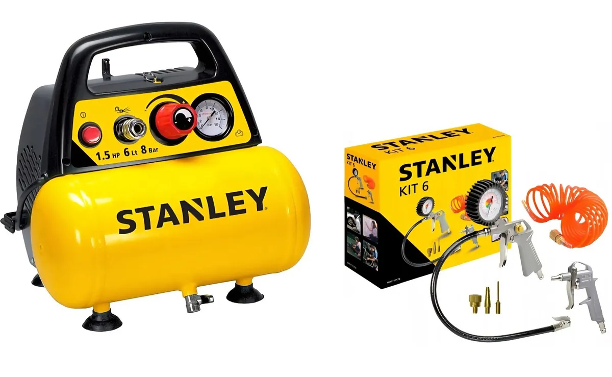 Stanley Portable Air Compressor DIY 6L - Image 1