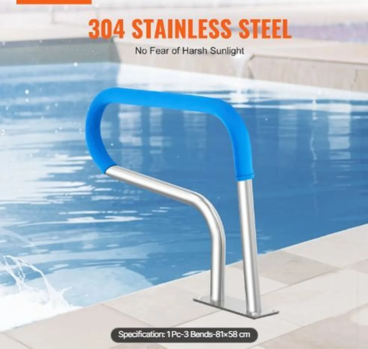 Pool Handrail, 32 x 23 inch Pool Railing - Image 3