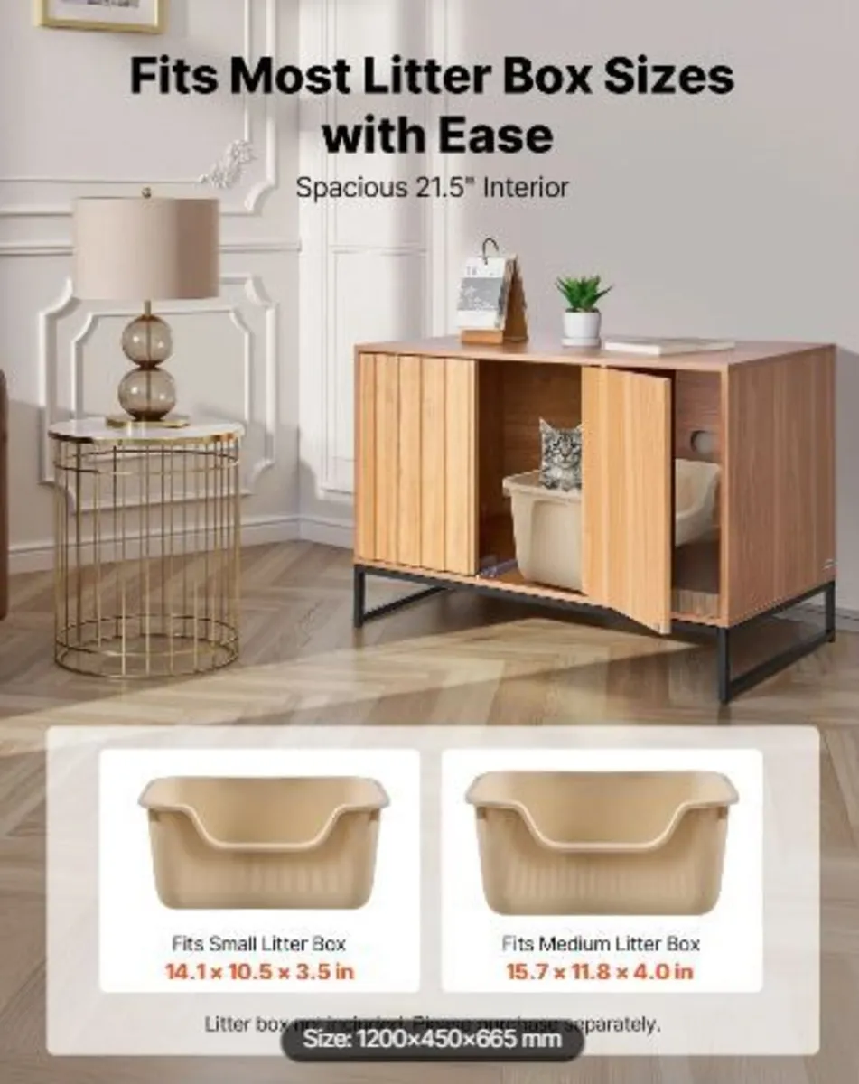 Cat Litter Box Enclosure Furniture - Image 2