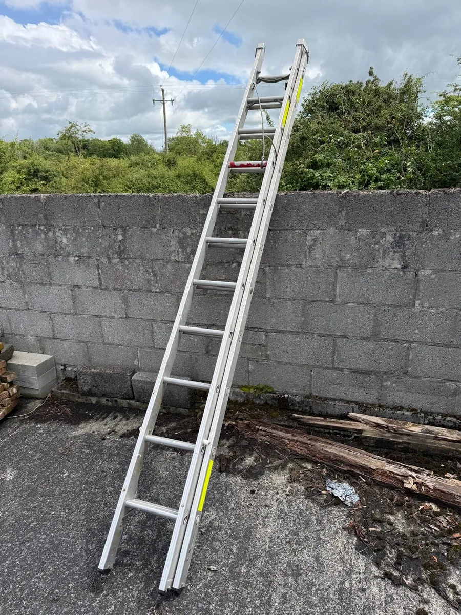 Stradbally 2 Section Industrial Extension Ladder - Image 1