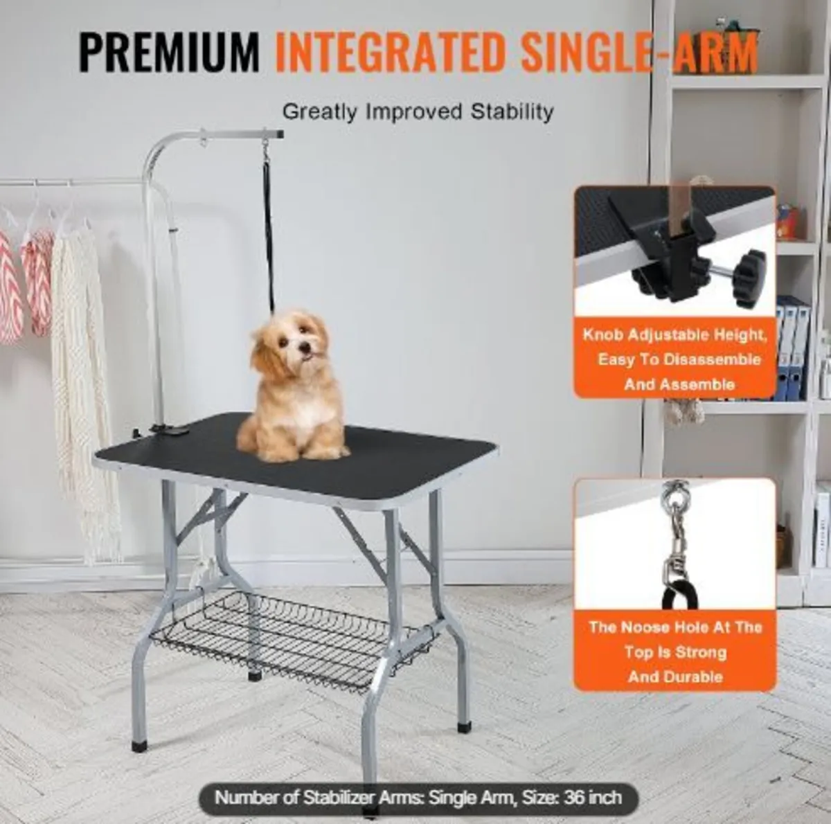 Pet Grooming Table Arm with Clamp - Image 2