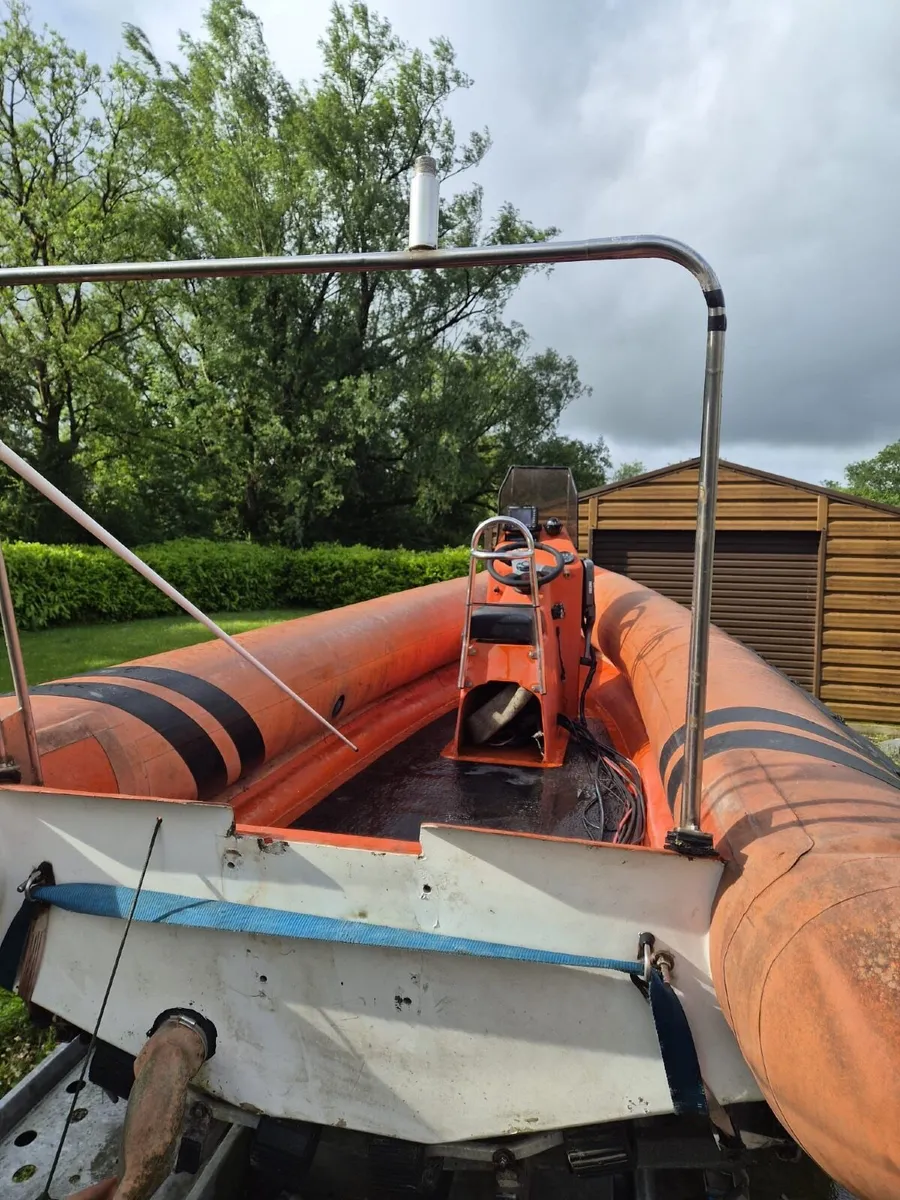 OSPREY RIB 5.2M GOOD TUBES GOOD HULL BOAT ONLY - Image 3