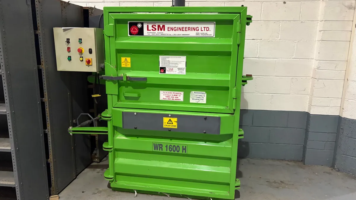 LSM Cardboard Baler For Sale - Image 1
