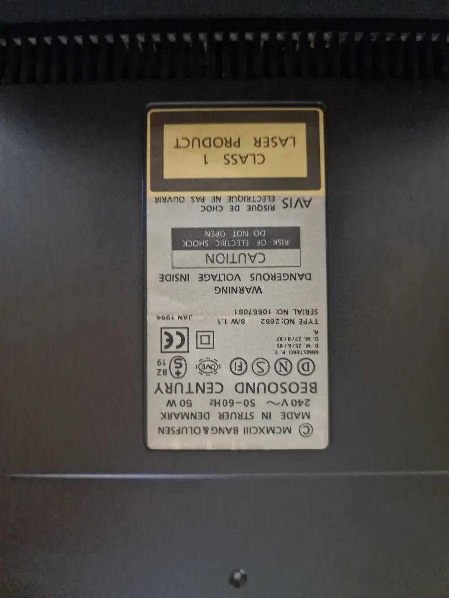 Vintage Hi Fi Bang And Olufsen Made 1994 - Image 4