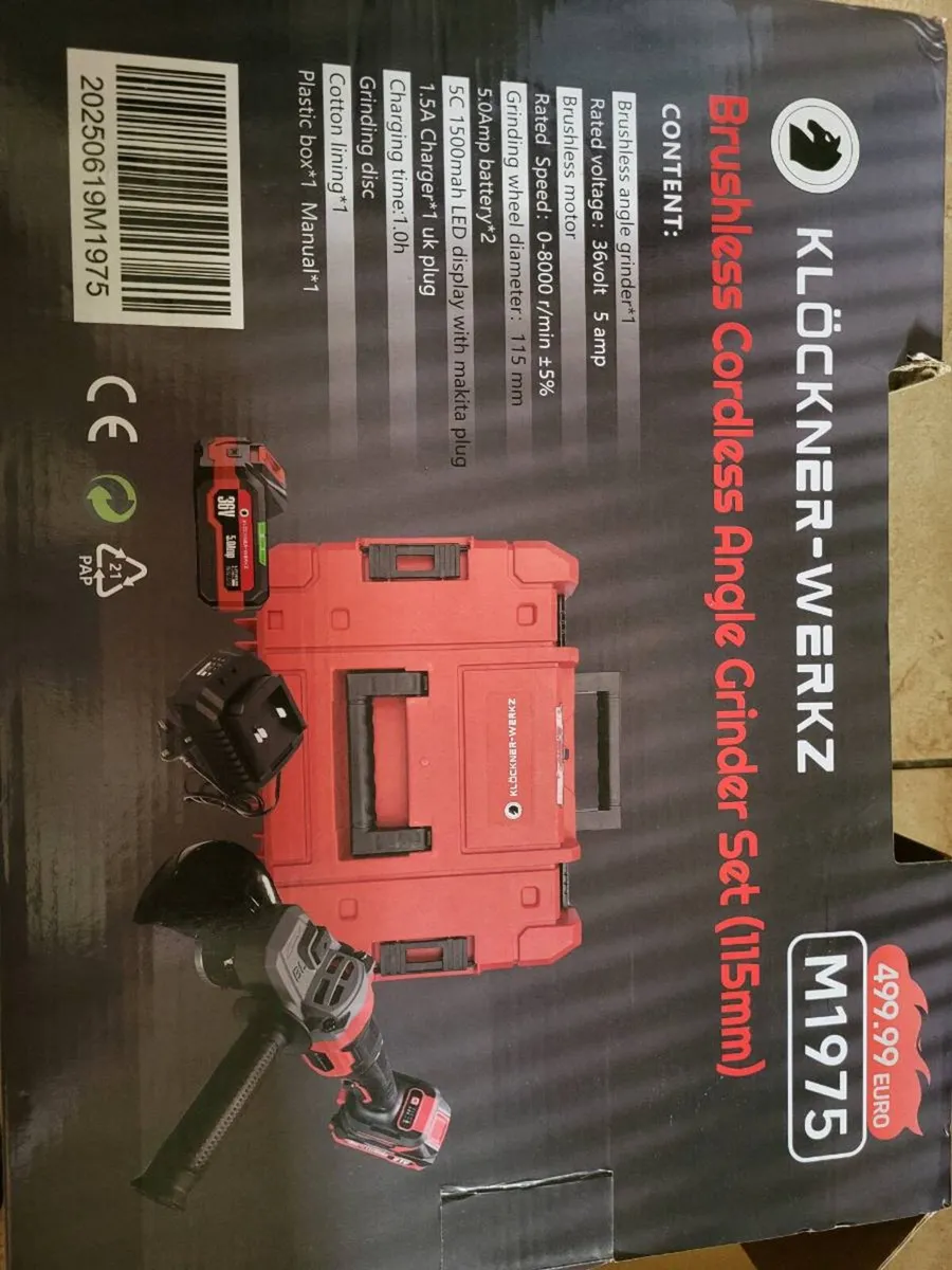 36volt brushless angle grinder - Image 2