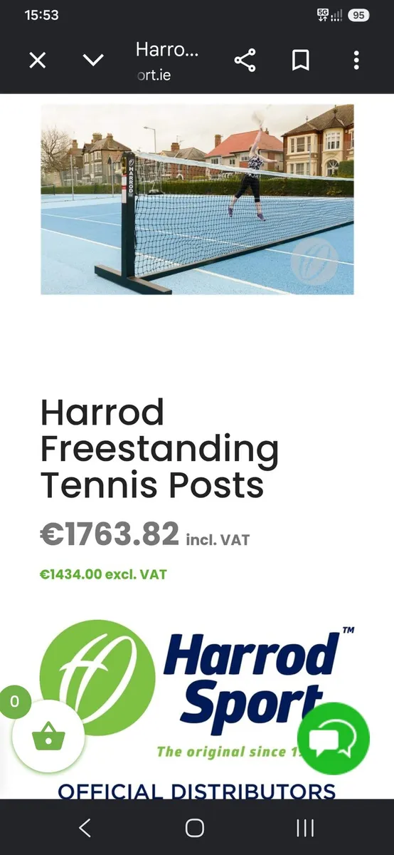 Freestanding tennis net - Image 2