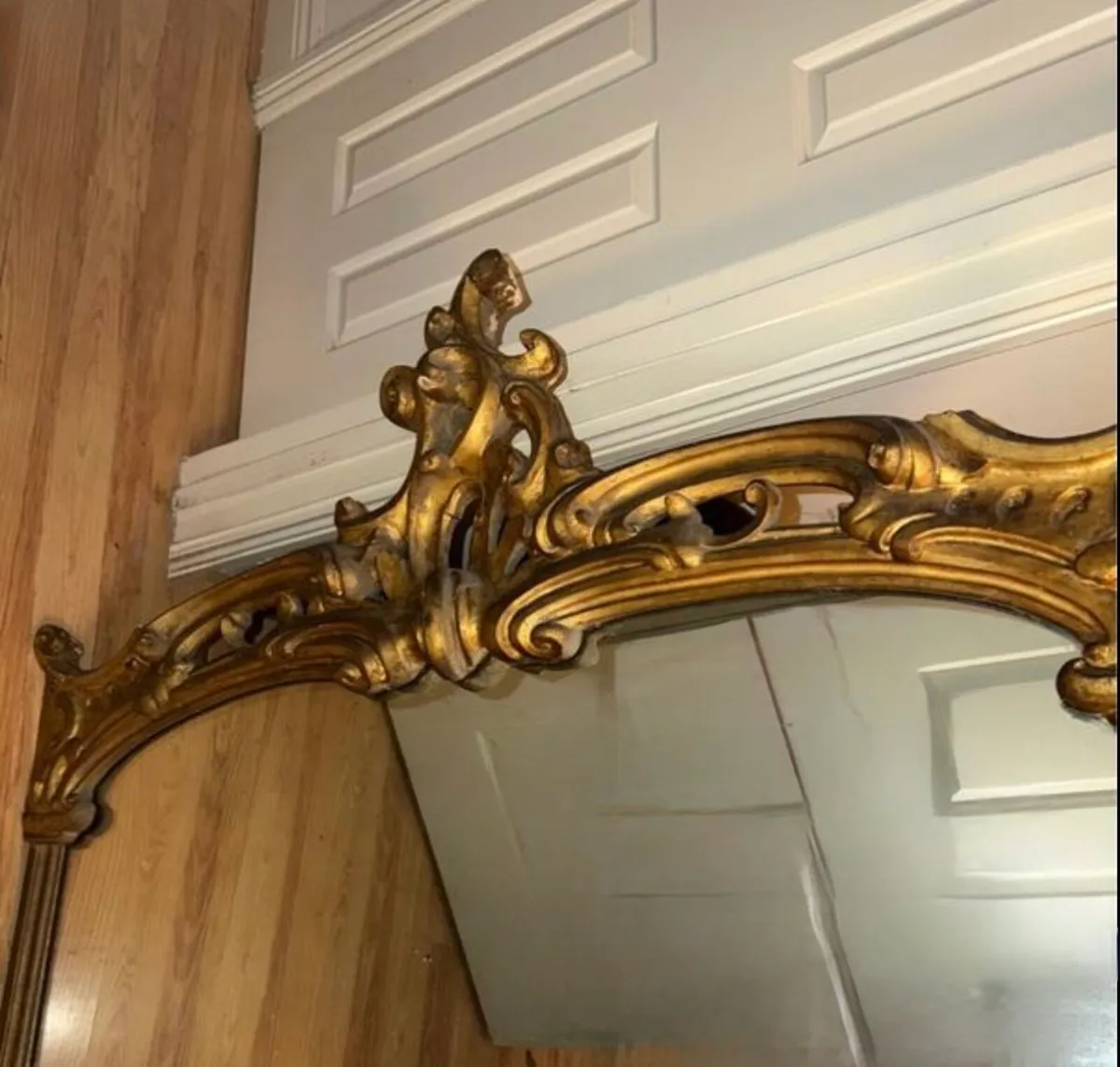 Large Victorian giltwood mirror - Image 2