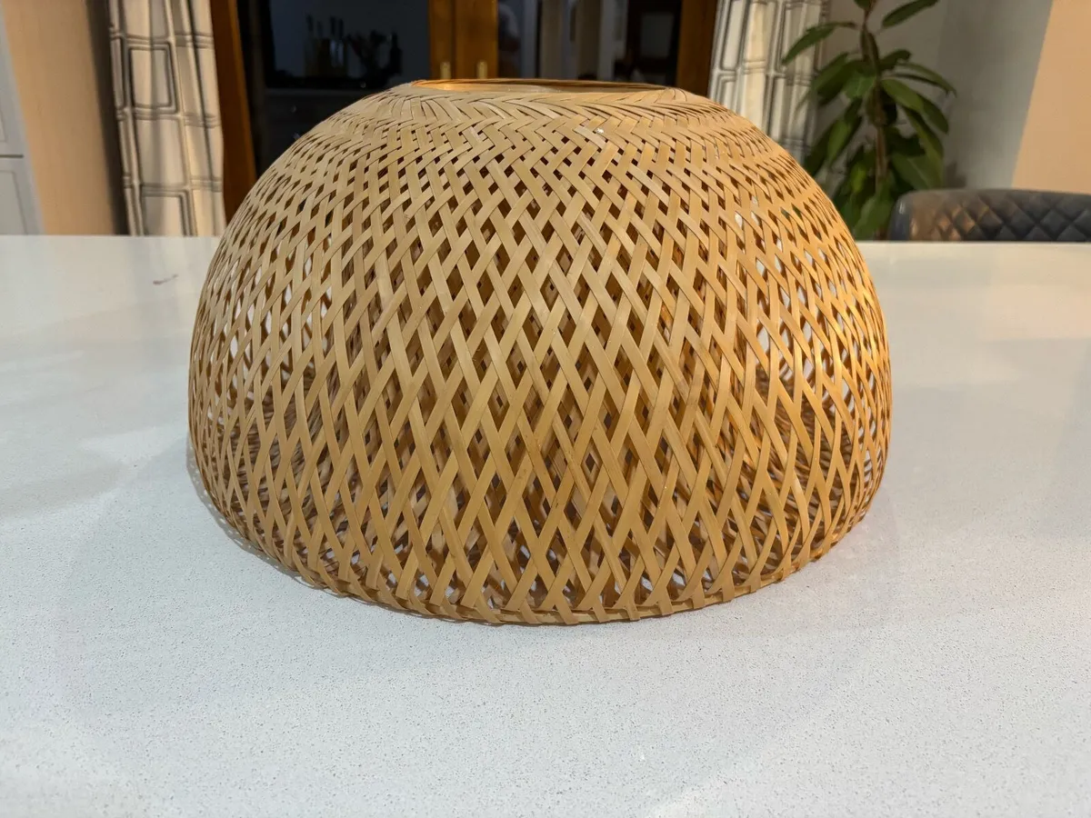 Basketweave Ceiling Lampshade - Image 3