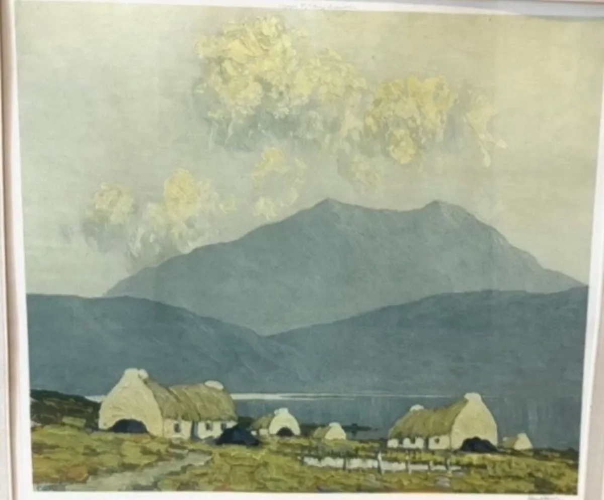 Signed Paul Henry "Evening on Killary Bay" print - Image 1